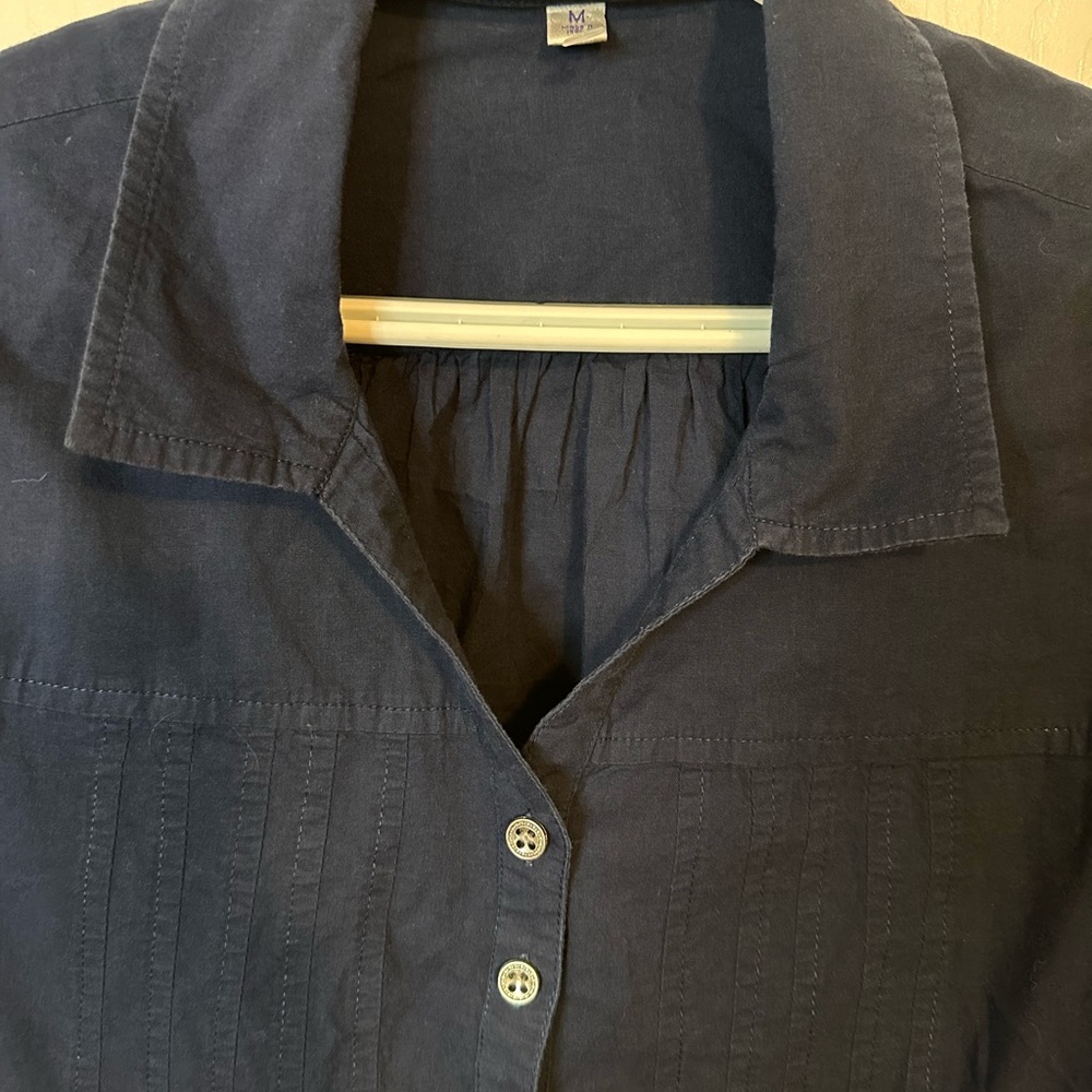 Rebecca Malone Dark Blue Blouse - Picture 2 of 6